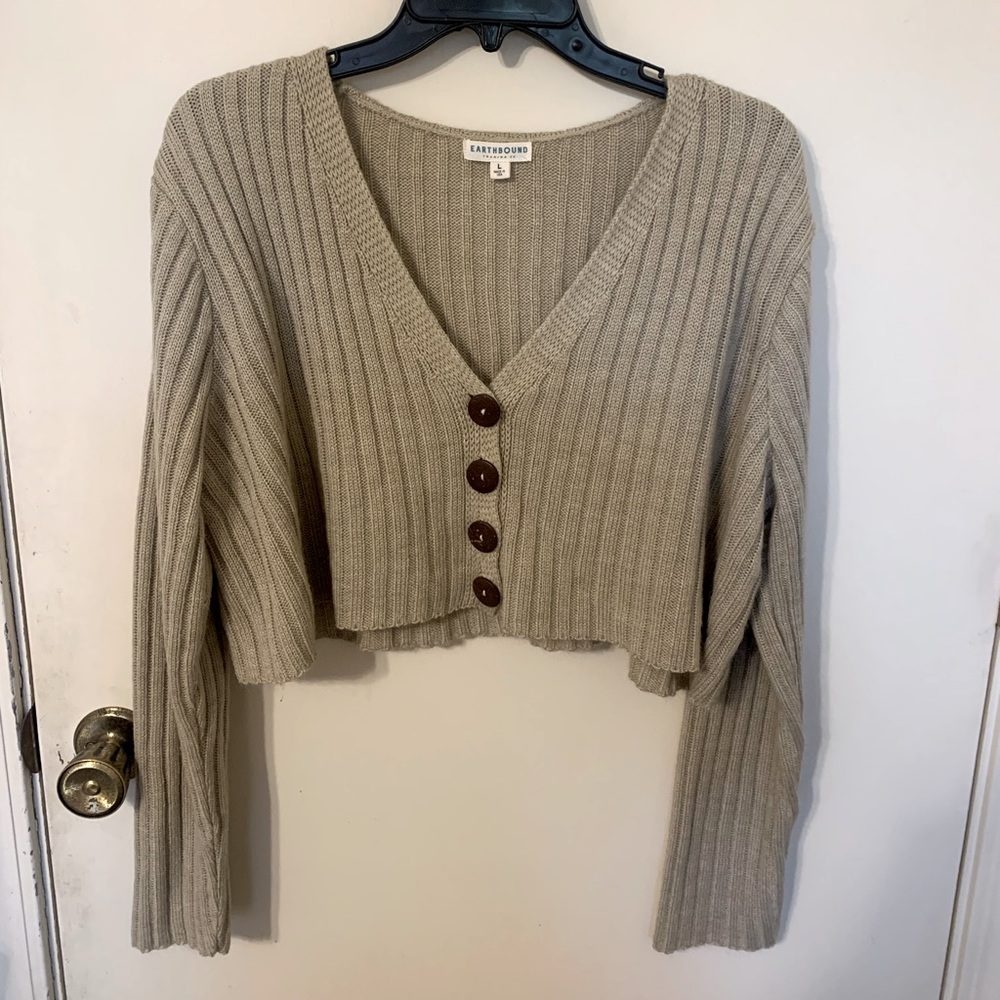 Sweater crop top
